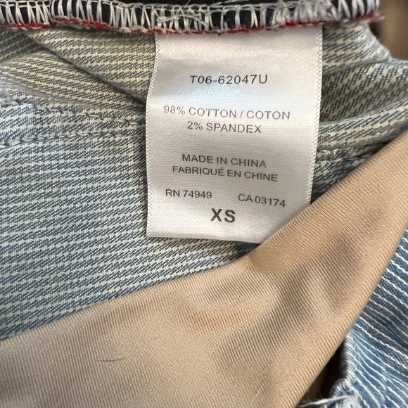 MATERNITY PARASUCO Striped Stretch Casual Denim Mini Short XS - Picture 9 of 9